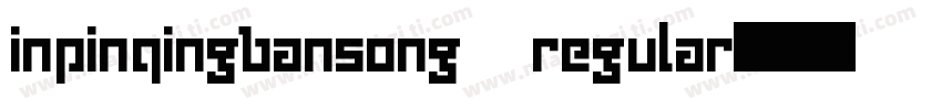 inpinqingbansong regular字体转换